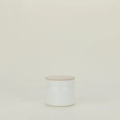 Enamel Storage Container - White -ferm LIVING Store REI.500.70.005.000