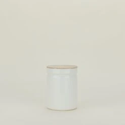 Enamel Storage Container - White -ferm LIVING Store REI.500.70.006.000