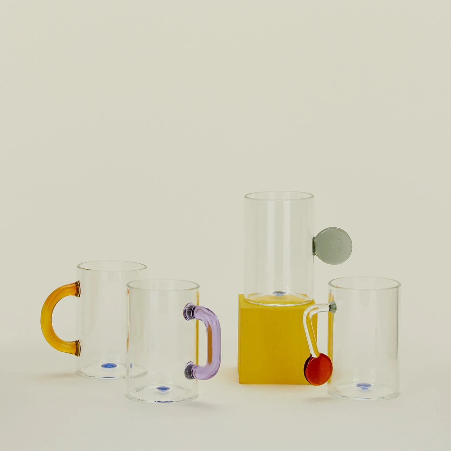 Glass Tea Cups, Set Of 4 4 Glass Tea Cups, Set Of 4 - Image 2