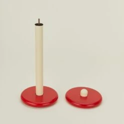 Spool Paper Towel Holder -ferm LIVING Store areaware red spool paper towel holder detail ARE.500.70.022.150