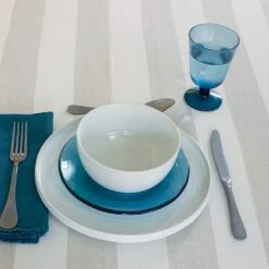 Stemmed Wine Glass - Peacock -ferm LIVING Store british colour standard assorted glassware dinnerware flatware tablecloth 12