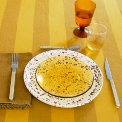 Glass Salad Plate - Amber -ferm LIVING Store british colour standard assorted glassware dinnerware flatware tablecloth 5