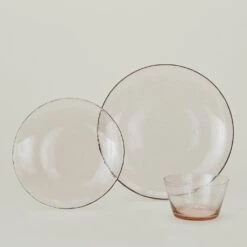 Glass Dinner Plate - Blush -ferm LIVING Store britishcolorstandard blush group BCS.500.10.MIX 762b50d3 7550 4172 b546 77003dceb8e1