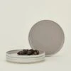 Essential Salad Plate, Set Of 4 - Light Grey -ferm LIVING Store essential lightgrey saladplate HNY.500.10.061 styled