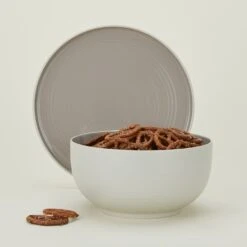 Essential Serveware, 2 Piece Set - Light Grey