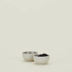 Essential Extra Small Bowl, Set Of 2 - Light Grey -ferm LIVING Store essential lightgrey smallbowl HNY.500.10.065 styled