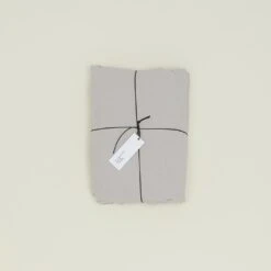 Simple Linen Flat Sheet - Light Grey