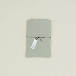 Simple Linen Fitted Sheet - Sage