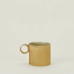 Loop Handled Mug - Ochre Gold