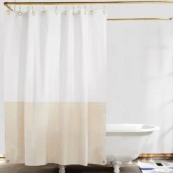 Orient Shower Curtain - White/Natural -ferm LIVING Store roomwhite.natty