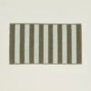 Simple Striped Terry Bath Mat - Sage/Olive -ferm LIVING Store simple striped olive bath mat HNY.600.50.054.380
