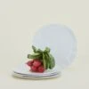 Strata Salad Plate -ferm LIVING Store strata white saladplate HNY.500.10.022 styled