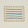 Block Printed Quilted Placemat - Block Printed Multi Stripe -ferm LIVING Store table multi quilted placemat TBL.500.50.004